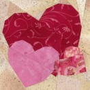 February Hearts Quilt Block Pattern